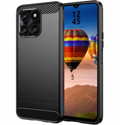 Für Honor X6a - Etui Handy Tasche Back Case SchutzHülle CARBON Armor Bumper