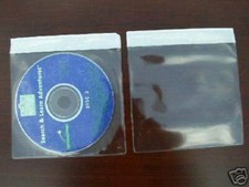 2000 CD /DVD VINYL PVC SLEEVE W/ ADHESIVE SEAL - V2