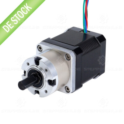 STEPPERONLINE Nema 17 Getriebemotor mit 5:1 Planetengetriebe L=48mm 1,68A CNC