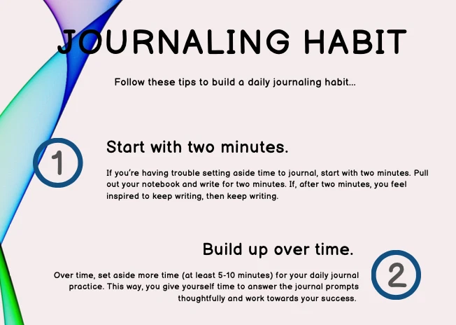 journal, daily journaling, easy, simple, mindfulness, printable, habit tracker - Image 2 of 4