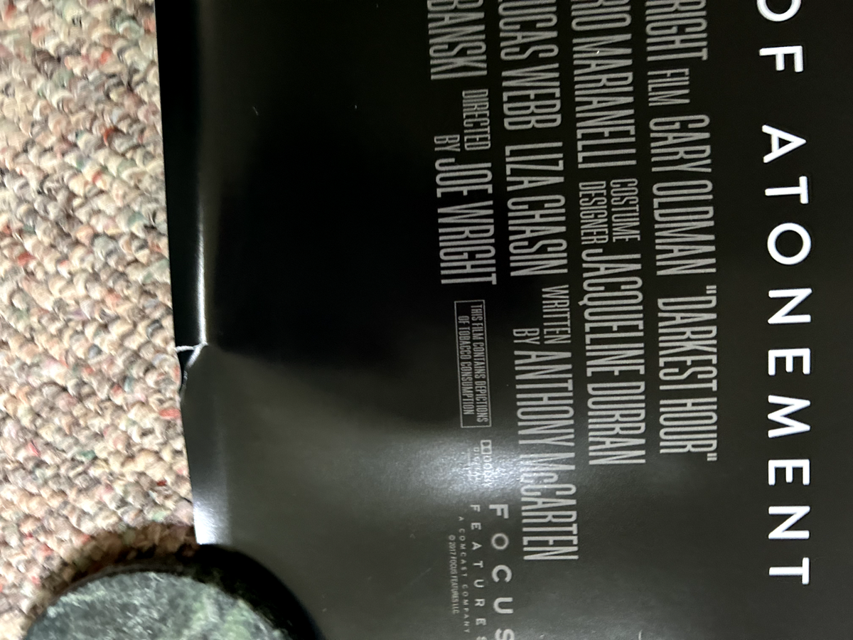 Darkest Hour 27x40 Original D/S Movie POSTER Churchill, See Photos