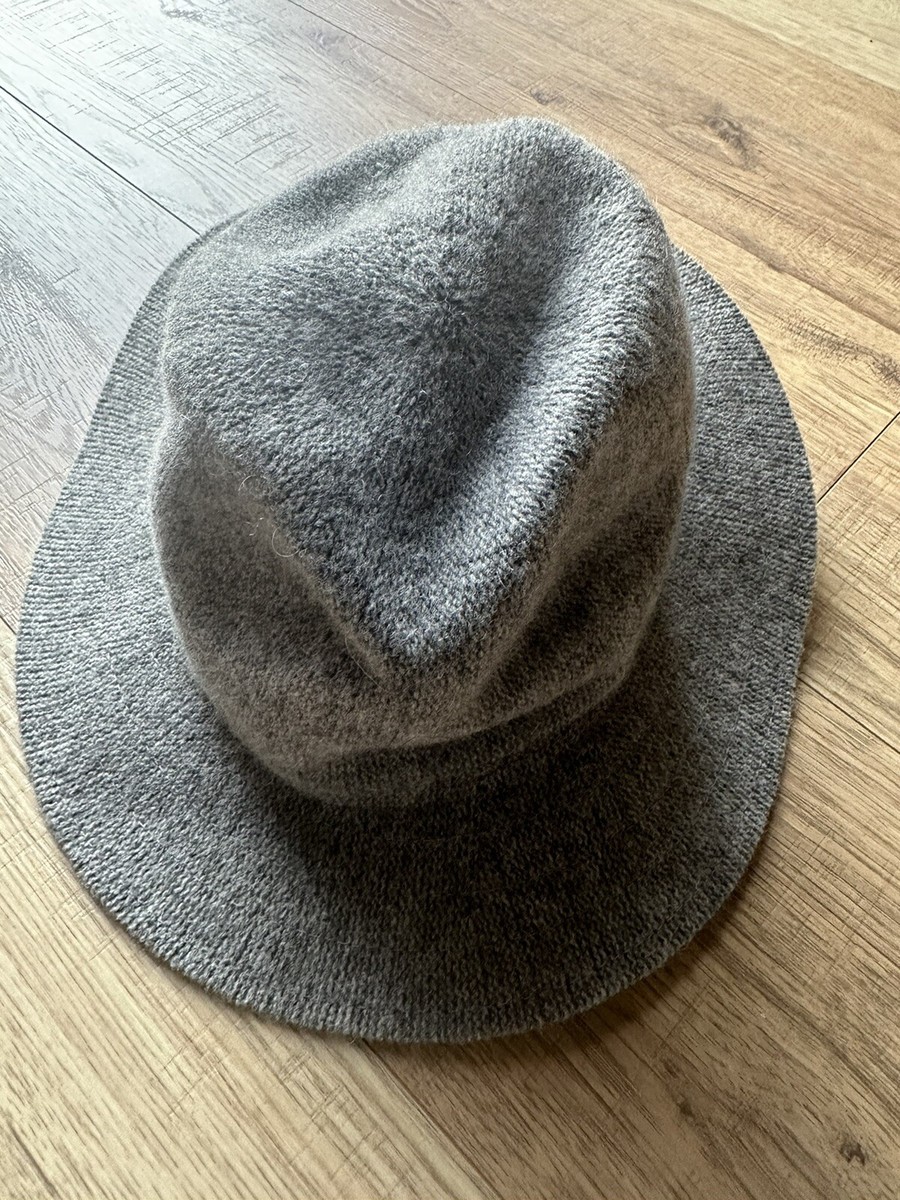 Anthropologie Marlow Rancher Felt Hat Gray Wool Preppy Western One Size New Anthropologie Gray Hats for Women for sale | eBay main image 4
