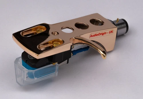 Rose Gold Headshell, cartridge, stylus for Pioneer PL400, PL100, PL112D, PL12D