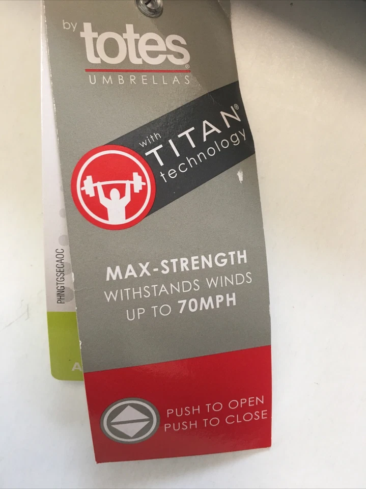 Titan Totes Automatic Open Close Umbrella Max Strong Wind Proof Resist Compact - Image 2 of 4