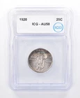 1920 Standing Liberty Quarter AU58 ICG Beautiful Tone *8734