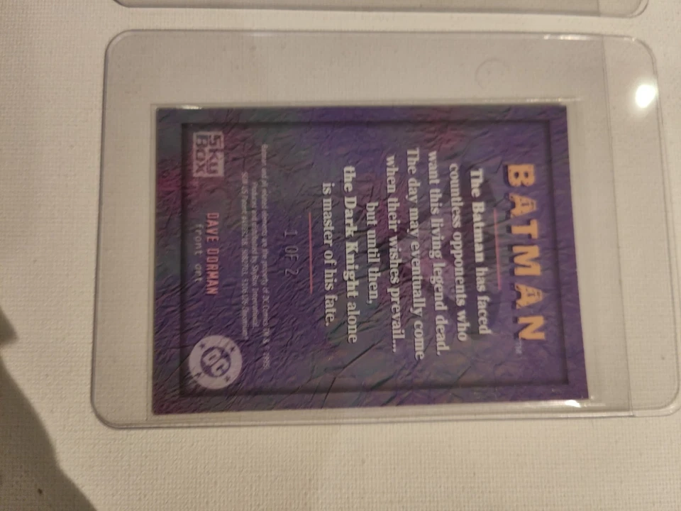 BATMAN MASTER SERIES CHROMIUM CHASE 1 And 2 CARDs 1995 SKYBOX DC COMICS - Image 4 of 4