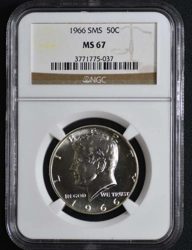 1966 Kennedy Half NGC SMS MS67 #b