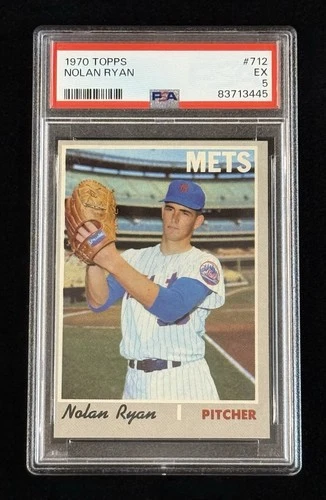 Nolan Ryan 1970 Topps #712 PSA 5 EX Hall of Fame New York Mets High Number