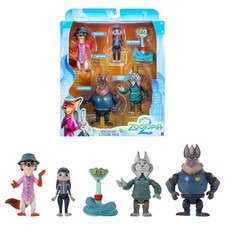 Disney  s Zootopia 2 Adventure 5-Pack - Articulated 3  Figures with 2 Undercov...