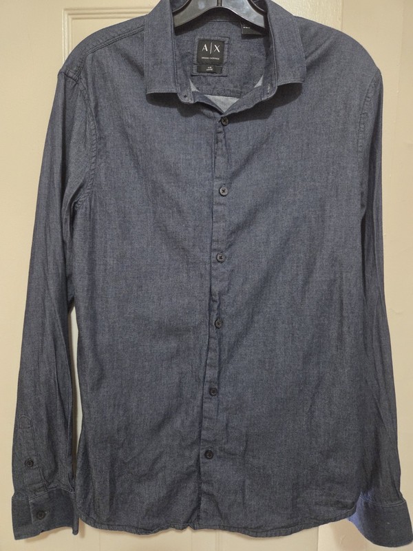 Men's ARMANI EXCHANGE SHIRT SIZE  M Slim Fit