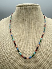 Silpada 925 Sterling Silver Multi Colored Beaded Necklace N0845 Rainbow Necklace