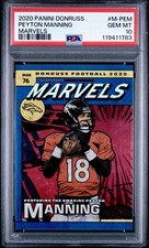 2020 Panini Donruss Marvels Peyton Manning #M-10 1st Year Case Hit PSA 10 Pop 6