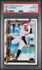 2025 Topps Holiday #H70 Paul Skenes Sp PSA 10 Santa Hat GEM MINT