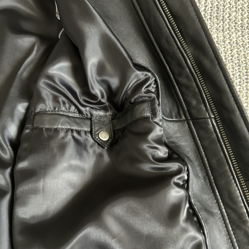 Jos. A. Bank Leather Jacket For Men Sz M Black Color Genuine Leather - Picture 12 of 23