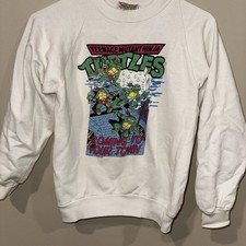 Vintage 1990 Teenage Mutant Ninja Turtles TMNT Sweatshirt Youth Large