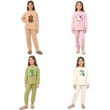 Kids Boys Girls Sleepwear Pants Set Vacation Outfit Homewear Patterns Holiday