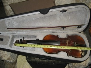 "Carl Becker" Berlin Antique German Violin Full size 23" includes Case old Bow