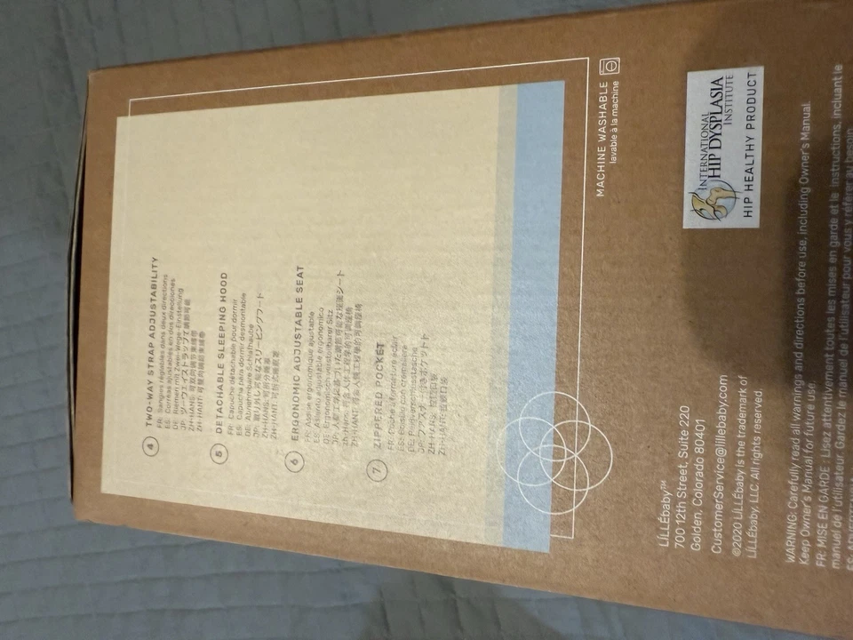 Portabebés LÍLLÉbaby COMPLETO Todas las Temporadas - Carbón.  Nunca fuera de caja. Foto 4 de 4