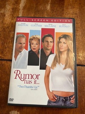 Rumor Has It (DVD, 2006, Full Frame)  JENNIFER ASHTON  KEVIN COSTNER