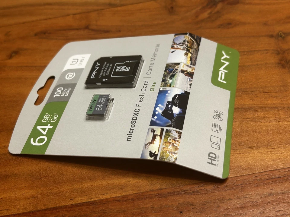 PNY Elite 64GB Class 10 microSDXC Flash Memory Card With Adapter New - Image 3 of 3