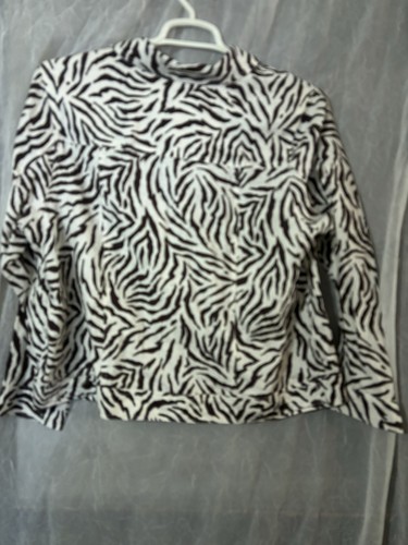 Lucy And Laural 2x Brown Zebra Print Light Jacket Buttons Adj Waist Pockets - Picture 4 of 5