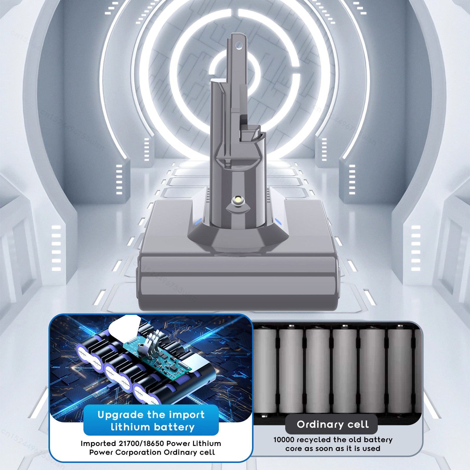 For Dyson V7 8AH High Capacity Battery SV11 V7 Animal V7 Extr 21.6Volt Battery