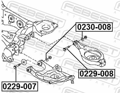 Fits FEBEST 0229-008 CAMBER ADJUSTING ECCENTRIC BOLT