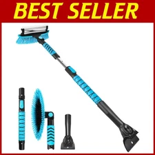 Multi-Functional Snow Brush Squeegee 43" Extendable
