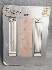Vintage La Collection 100% Nylon Pantyhose, Bow-Tie Design Made in USA