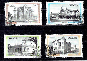 South West Africa  1984 Historic Buildings of Swakopmund Set of 4 MNH with CTO