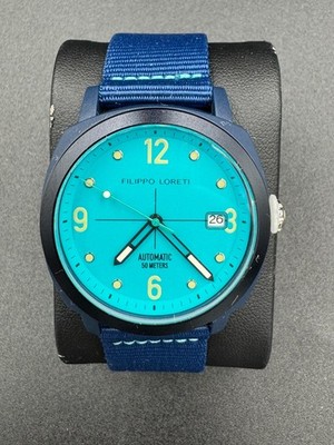 Filippo Loreti Folgore Ocean Automatic Turquoise Dial Recycled Plastic 40mm New