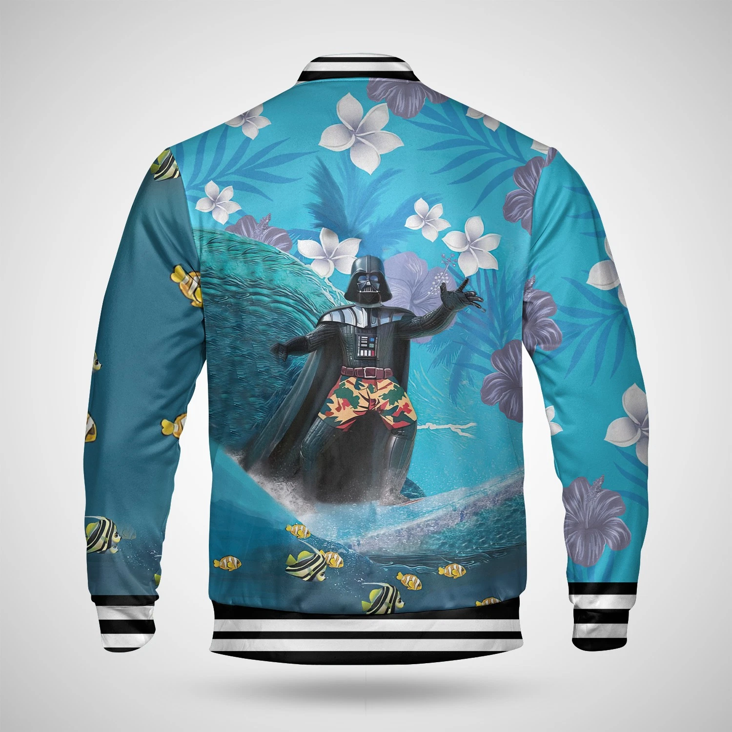 Darth Vader Surfing Tropical Summer Beach Vacation Aloha Jacket
