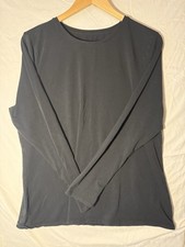 Pure Jill Stretch Cotton Tee XL Black Pima Cotton Long Sleeve Staple Layer Basic