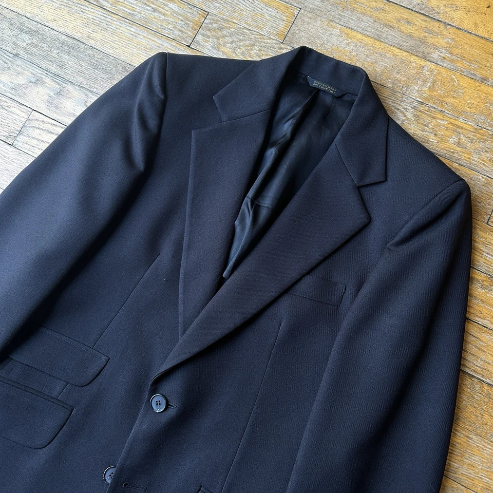 De Colección Años 60 Fioravanti Abrigo Deportivo Traje Chaqueta Mod Boleto Bolsillo Unión EE. UU. Negro 39 Foto 2 de 4