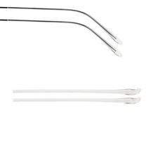 LCLONY Eyeglass Replacement Plastic Eyeglass End Tips Ear Sock Pieces Tube Sl...