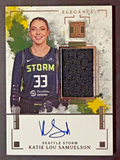 2025 WNBA IMPECCABLE ELEGANCE JERSEY AUTO #24/99 KATIE LOU SAMUELSON SEATTLE