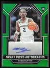 Kobe Bufkin 2023-24 Panini Prizm Draft Picks Green RC Auto #DPA-KBF Atlanta