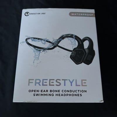 Conduction Labs Freestyle Open Ear Bluetooth Headphones Black With Mic 