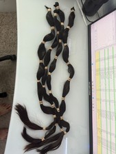 Human Hair-Not Permmed-not dyed-28" in length total weight 10.4 oz