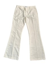 RE/DONE Super Wide Trouser Ivory Pants Size 27 Made in USA Los Angeles 350