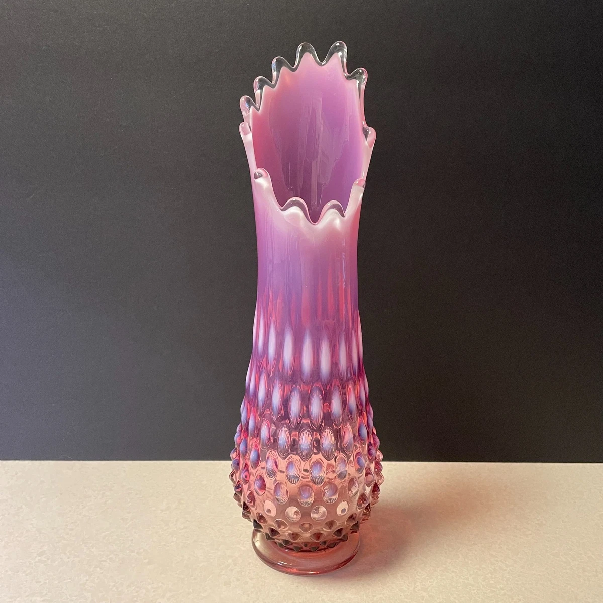 Fenton Plum Opalescent Hobnail for sale | eBay