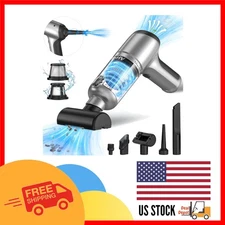 Dual-Mode Rechargeable Handheld Vacuum with Powerful Suction - Portable Design