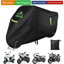 420D Motorcycle Cover - Waterproof Outdoor Protection for All Seasons, Tear P...