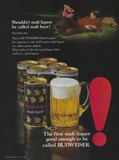 1972 Budweiser Beer Vintage Magazine Ad Malt Liquor Anheuser Busch Pull Tab Can