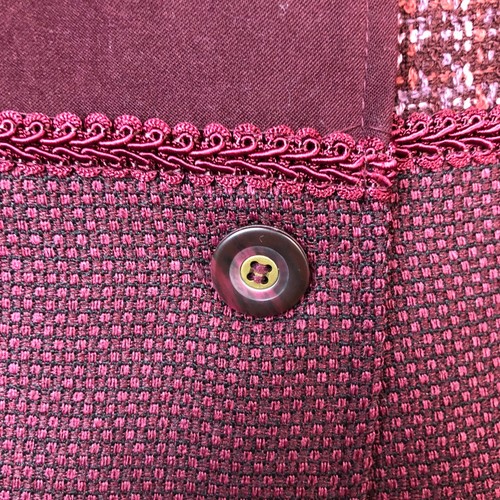Vintage Notations Patchwork Tweed Floral Jacket Size 1X Cottagecore Art to Wear - Picture 6 of 10