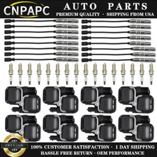 8X Ignition Coil & 16X Spark plug & Wire Set for Mercedes-Benz C CL CLK ML UF359