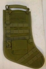 Tactical Christmas Stocking, Pouch, Storage, Hanging Gift Bag Sock, Army Green