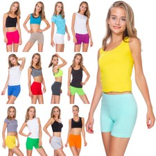 Pantalones Cortos de Algodón para Mujer Deportes Bragas Elásticos Damas Leggings Tallas 8-22 PSL5