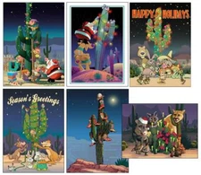 Assorted Western Christmas Cards - 24 Boxed Christmas Cards and Envelopes - 88