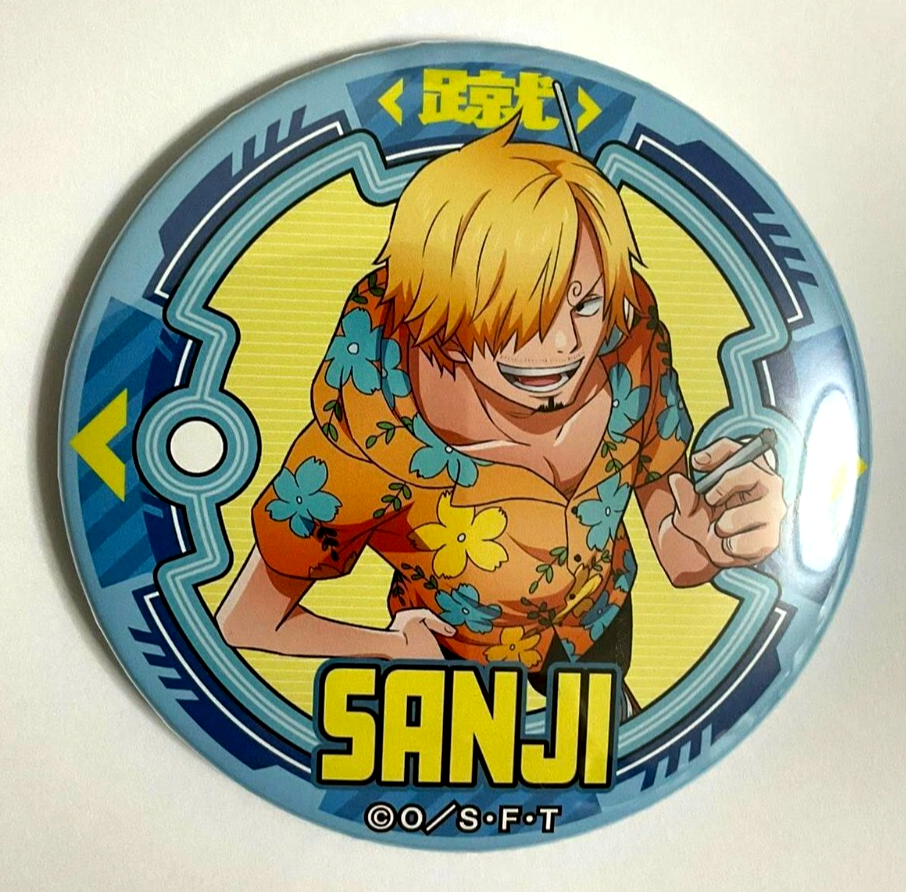 One Piece Yakara EGGHEAD Can Badge Button Vinsmoke Sanji Mugiwara